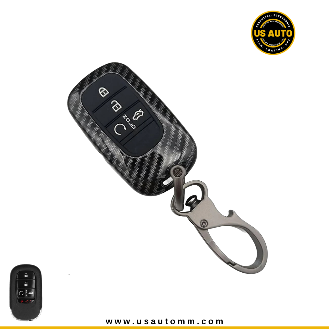 CARBON FIBER KEY COVER (BLACK) HONDA ENS1 EV