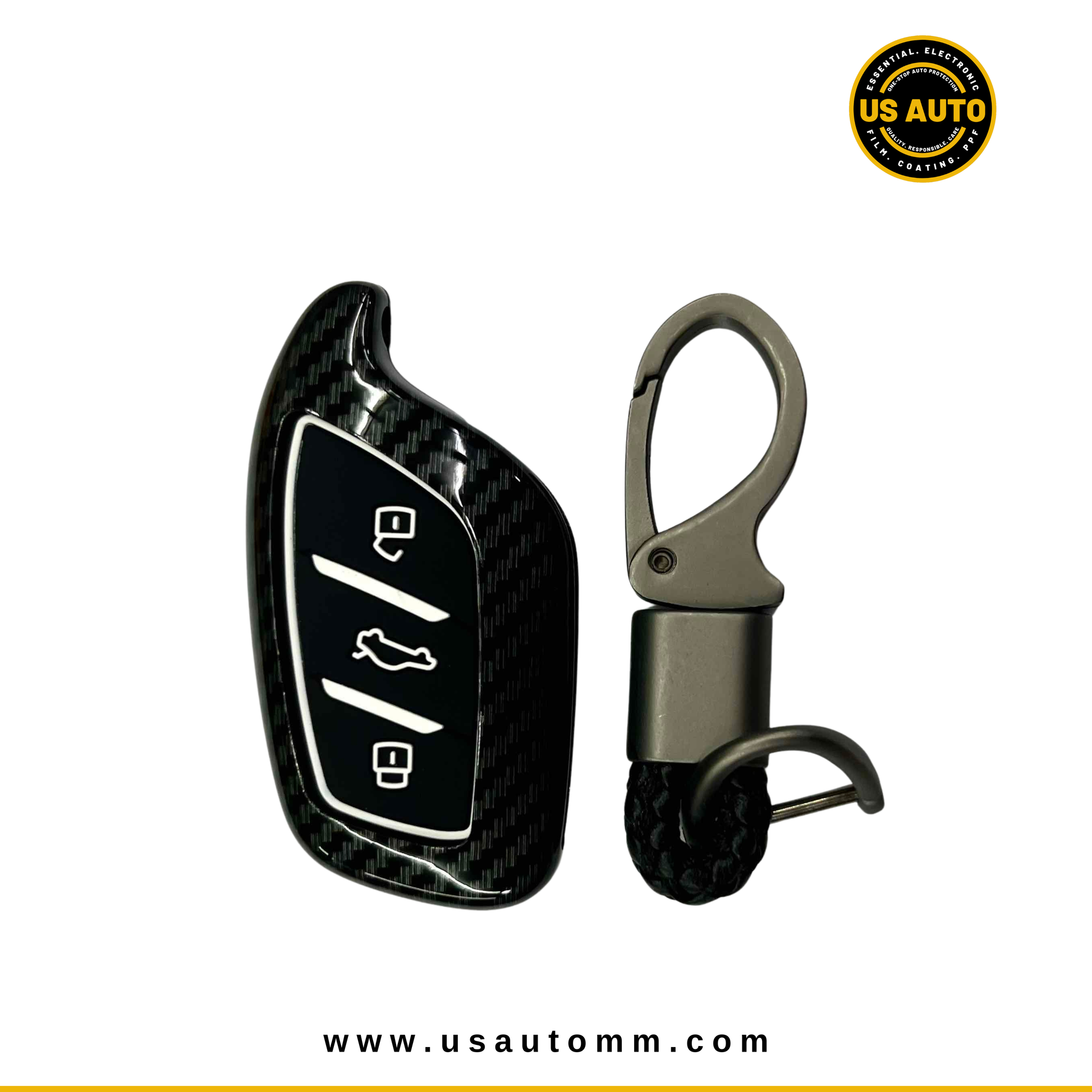 CARBON FIBER KEY COVER (BLACK) MG4 EV