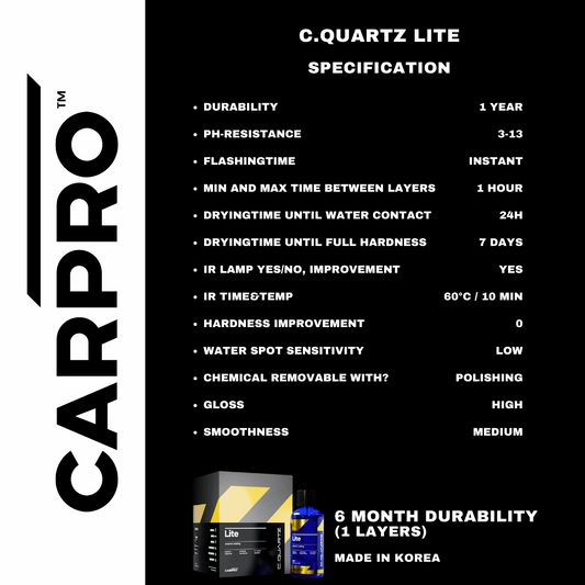 CARPRO NANO CERAMIC BODY COATING (6 MONTH DURABILITY) (XL)