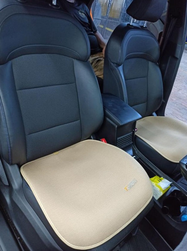 CAR SEAT CUSHION PAD (2)PCS=SET (BEIGE)