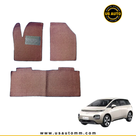 COIL MAT FLOOR MAT (2)ROWS (COFFEE) WULING BAOJUN CLOUD EV