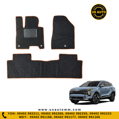 COIL MAT FLOOR MAT (2)ROWS (BLACK) KIA SPORTAGE (2021 UP)