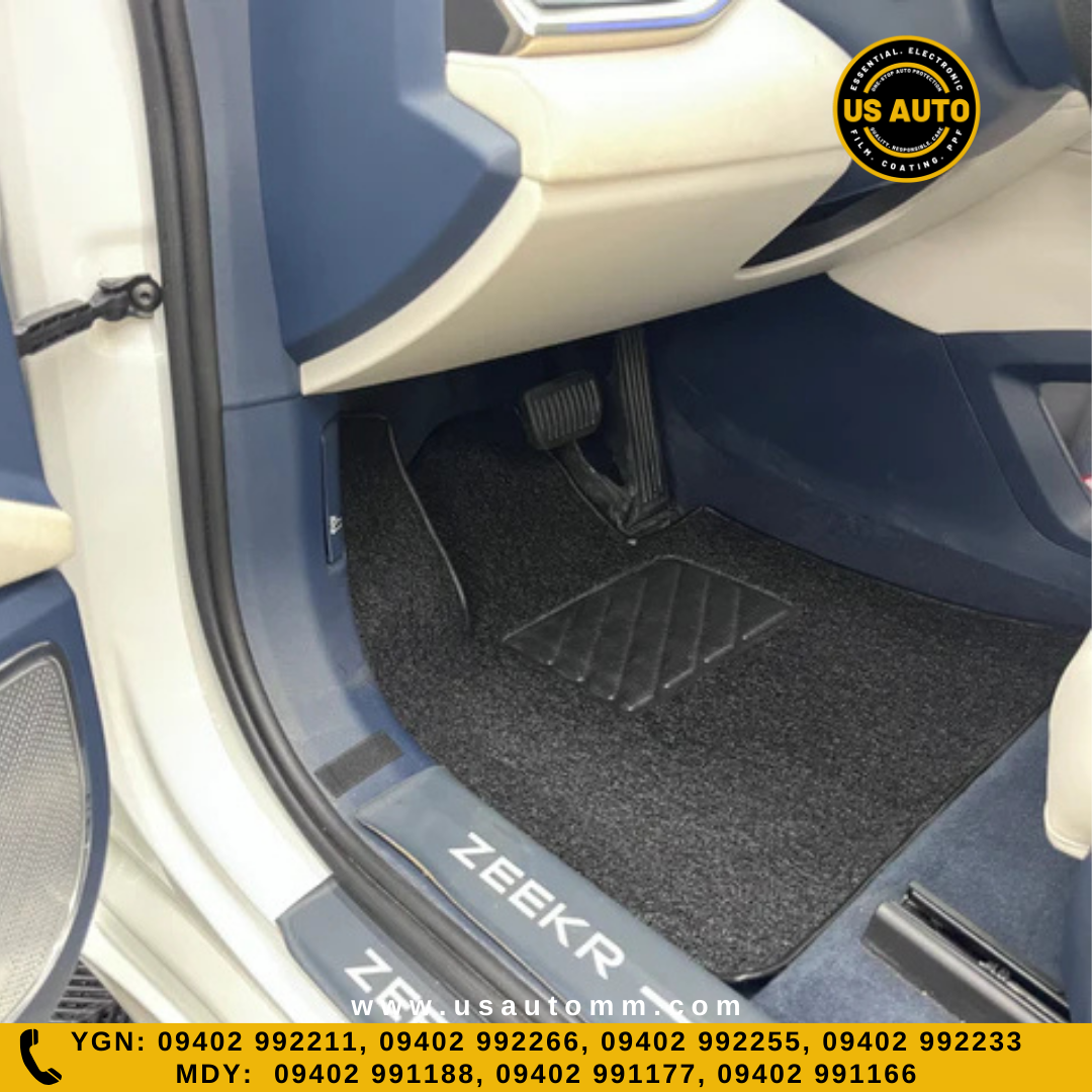 COIL MAT FLOOR MAT (2)ROWS (BLACK) ZEEKR 001 EV