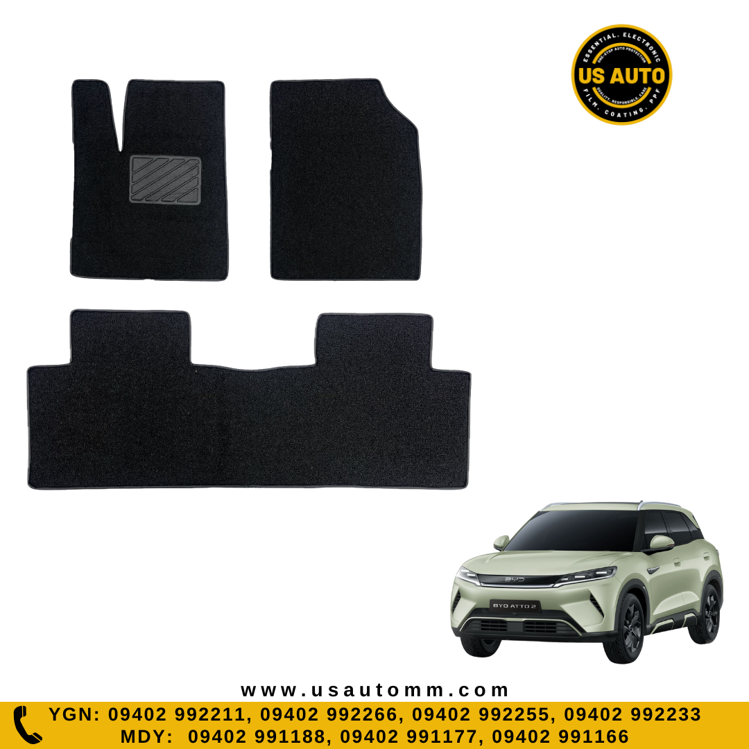 COIL MAT FLOOR MAT (2)ROWS (BLACK) BYD ATTO 2 EV