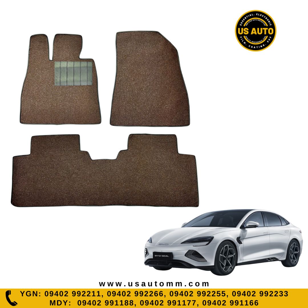 COIL MAT FLOOR MAT (2)ROWS (COFFEE) BYD SEAL EV