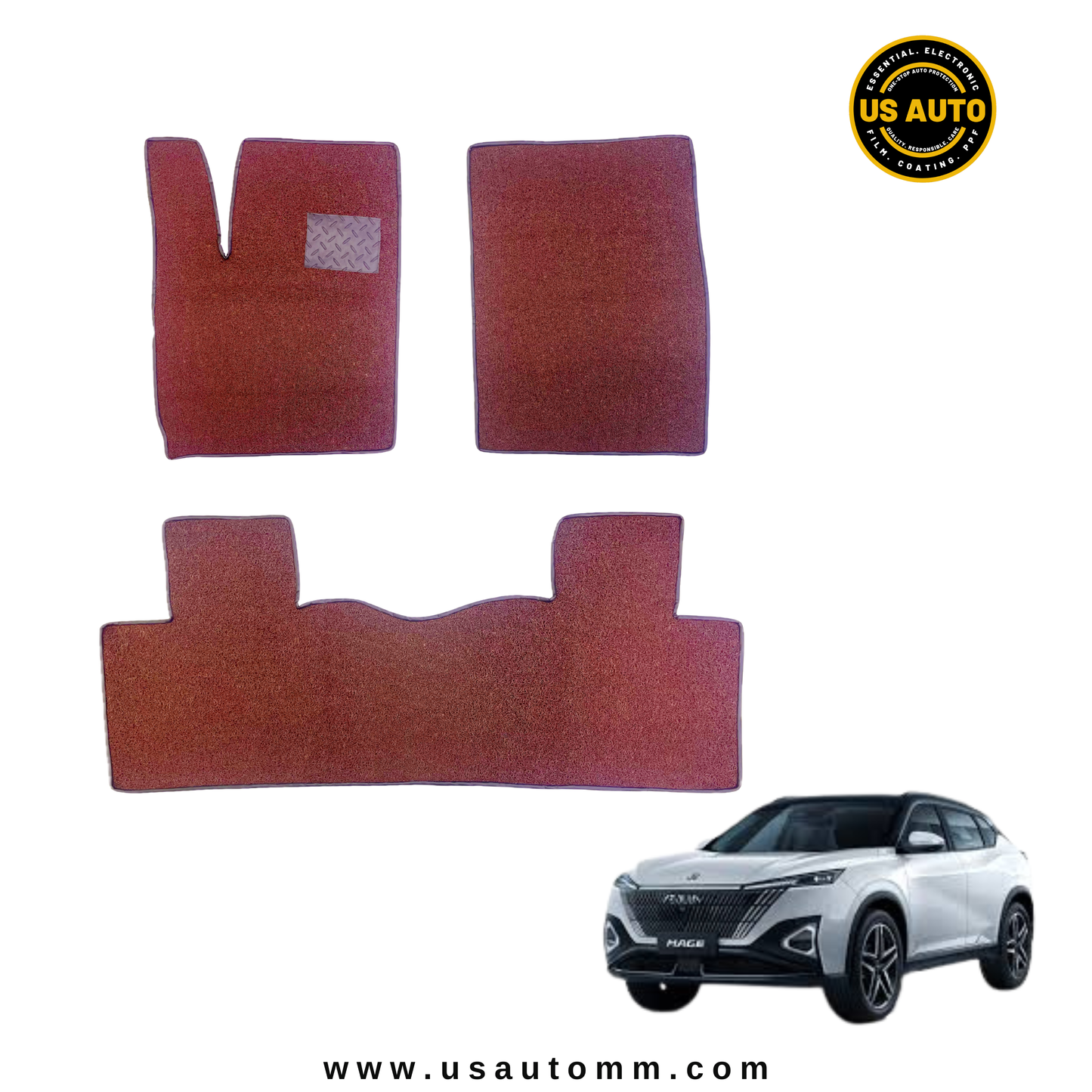 COIL MAT FLOOR MAT (2)ROWS (COFFEE) DONGFENG AEOLUS MAGE