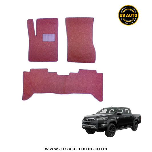 COIL MAT FLOOR MAT (2)ROWS (COFFEE) TOYOTA HILUX ADVENTURE (2025 UP)