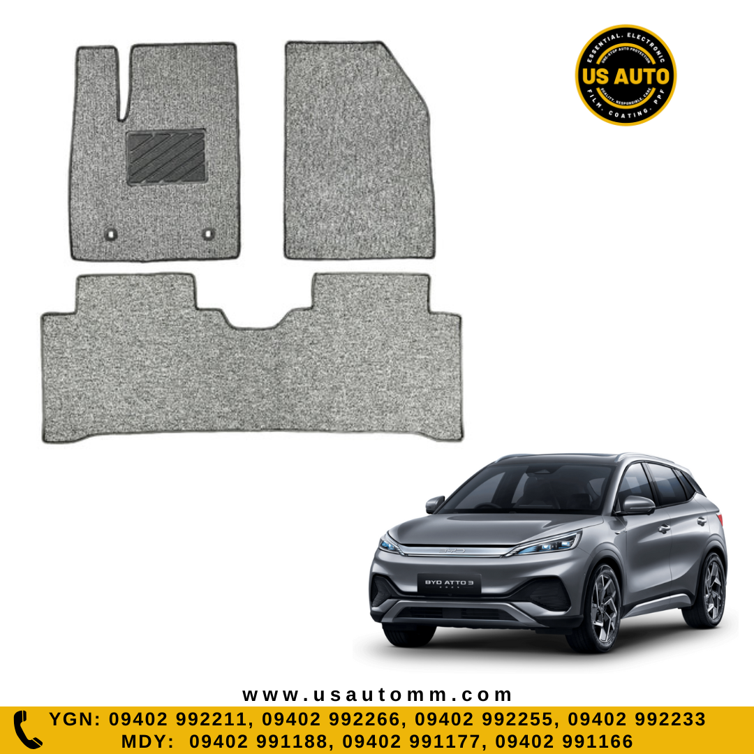 COIL MAT FLOOR MAT (2)ROWS (GREY) BYD ATTO 3 EV