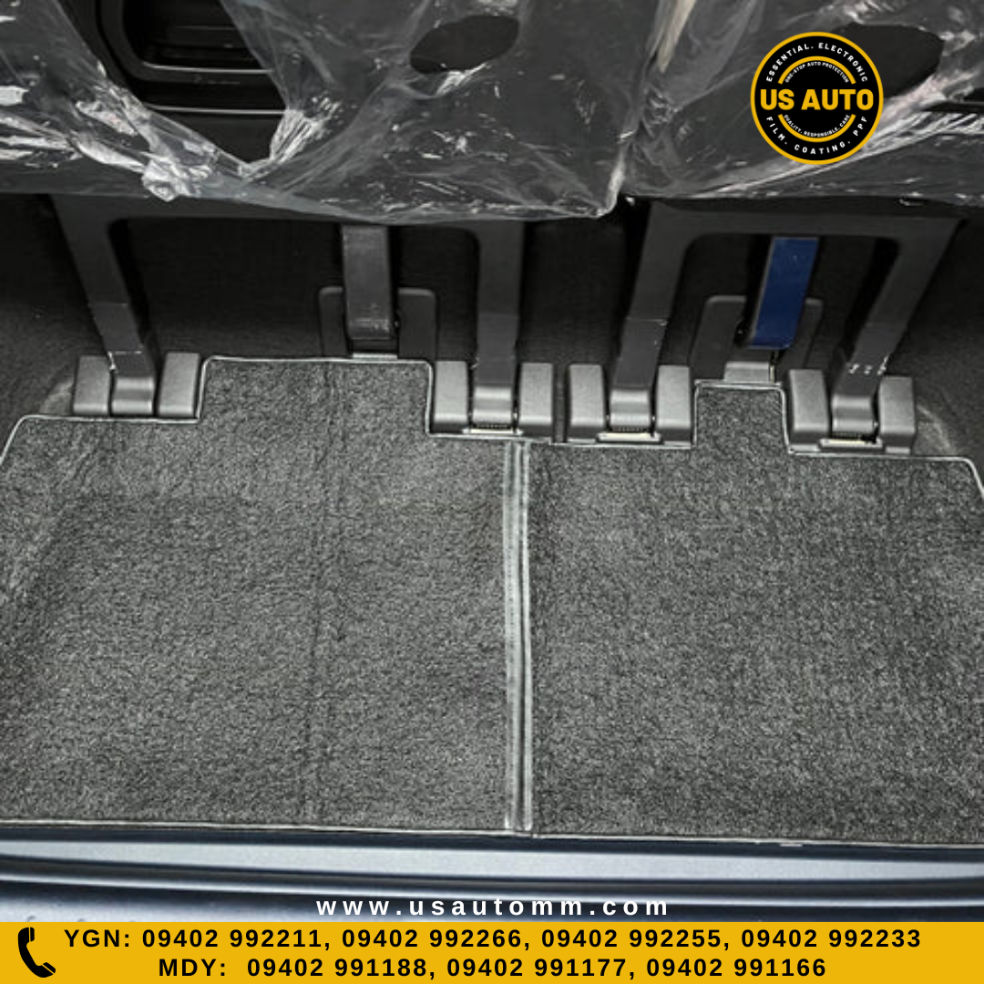 COIL MAT FLOOR MAT (3)ROWS & TRUNK MAT (1) SET (BLACK) KIA CARNIVAL SEDONA (2021 UP)