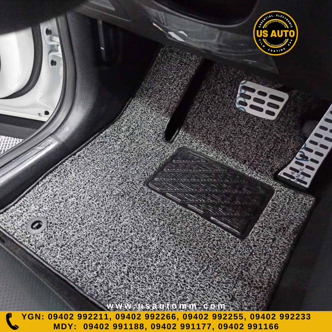COIL MAT FLOOR MAT (3)ROWS & TRUNK MAT (1) SET (GREY) KIA SORENTO (2024 UP)