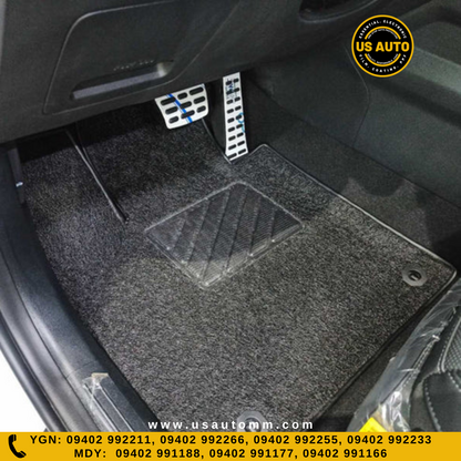 COIL MAT FLOOR MAT (3)ROWS & TRUNK MAT (1) SET (BLACK) KIA SORENTO (2024 UP)