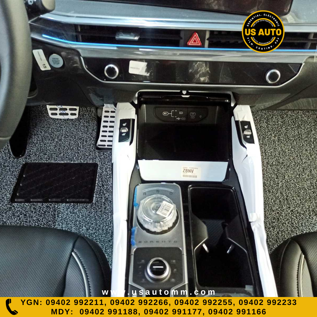 COIL MAT FLOOR MAT (3)ROWS & TRUNK MAT (1) SET (GREY) KIA SORENTO (2024 UP)