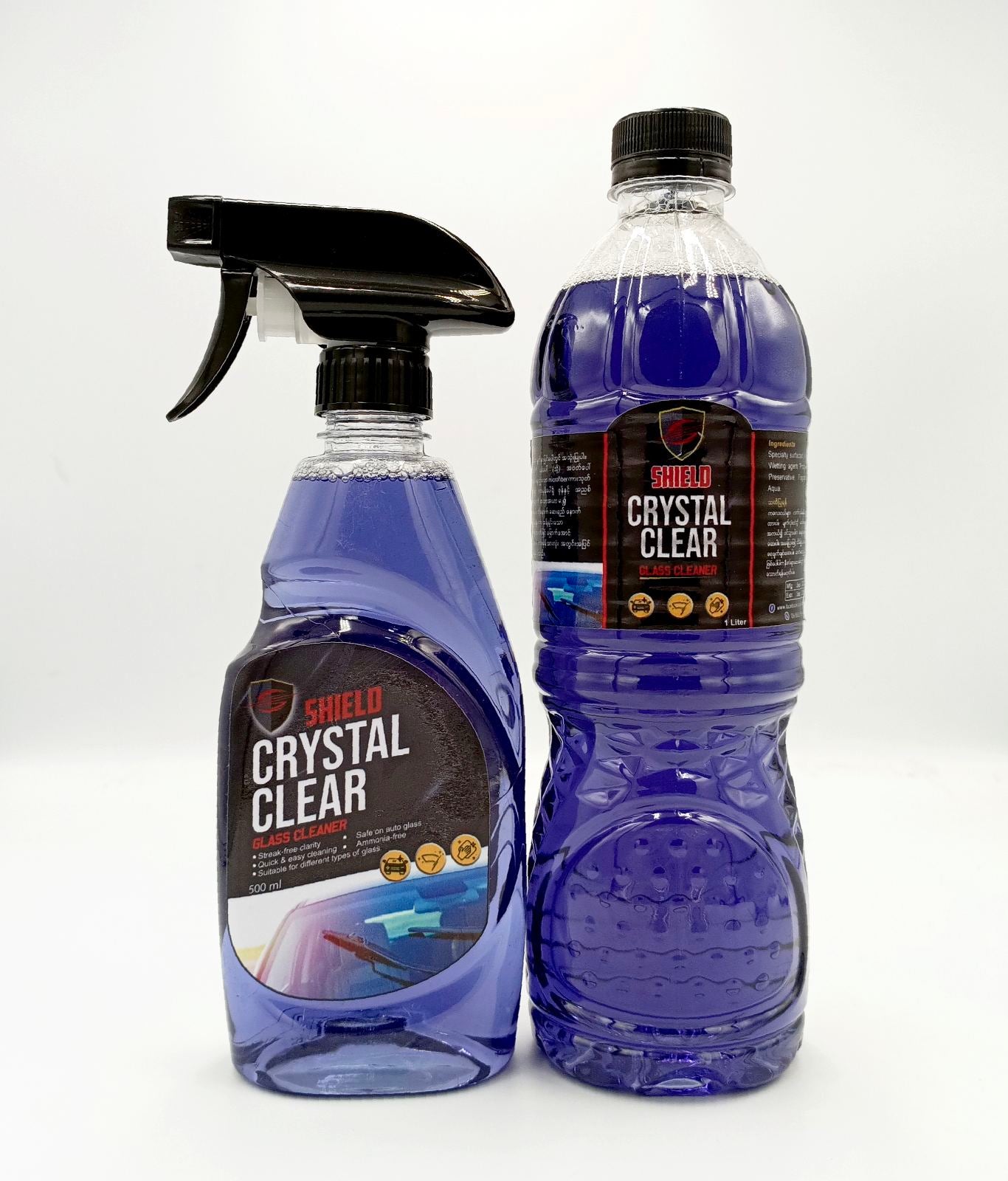 CRYSTAL GLASS CLEANER 1 L (P)-SHIELD