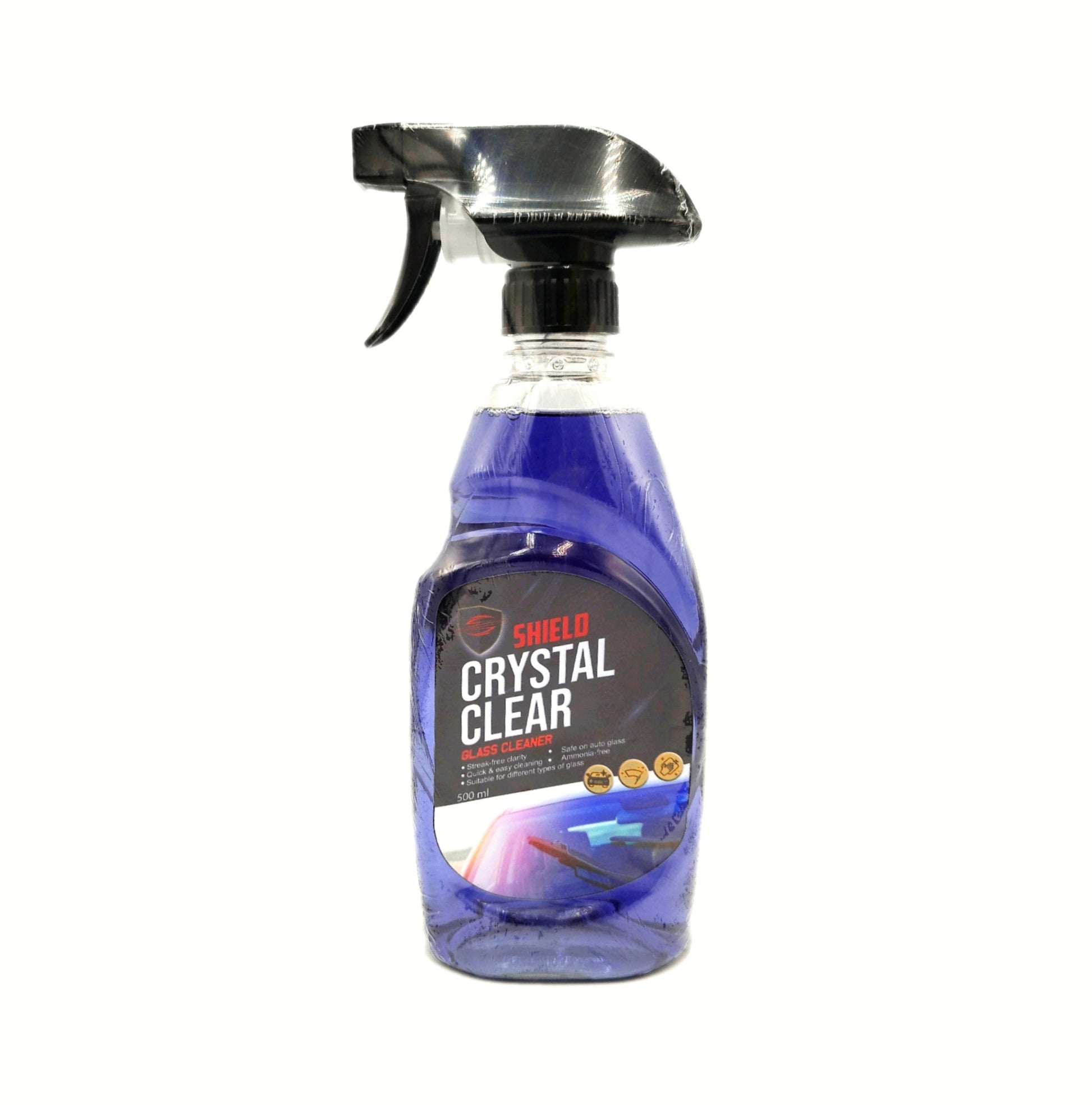 CRYSTAL GLASS CLEANER 500ML (P)-SHIELD