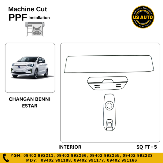 MACHINE CUT INTERIOR PPF CHANGAN BENNI ESTAR