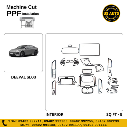 MACHINE CUT INTERIOR PPF CHANGAN DEEPAL SL03 EV