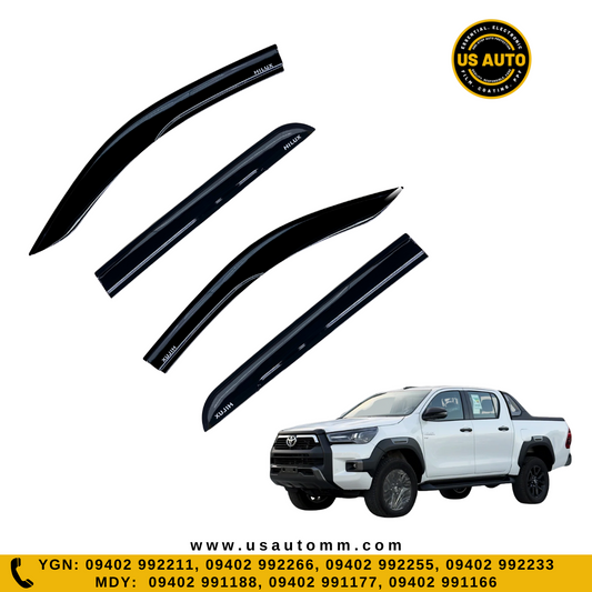 DOOR VISOR SMOKED (C) (4D) TOYOTA HILUX ADVENTURE