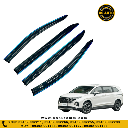 DOOR VISOR NICKLE (C) (4D) HYUNDAI CUSTIN (2025 UP)-1