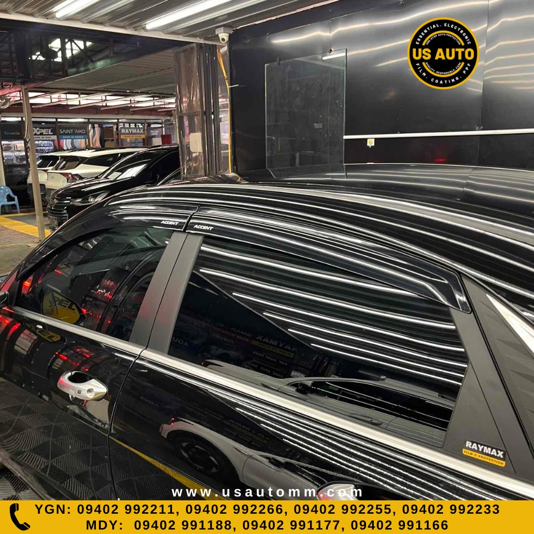 DOOR VISOR SMOKED (C) (4D) HYUNDAI ACCENT (2025 UP)