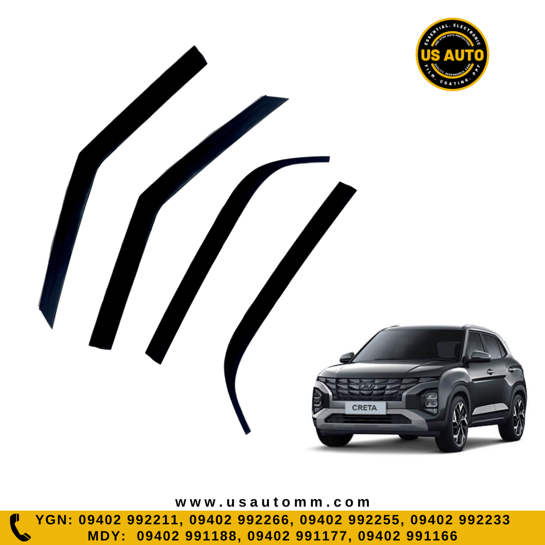 DOOR VISOR SMOKED (KOREA) (4D) HYUNDAI CRETA (2024 UP)