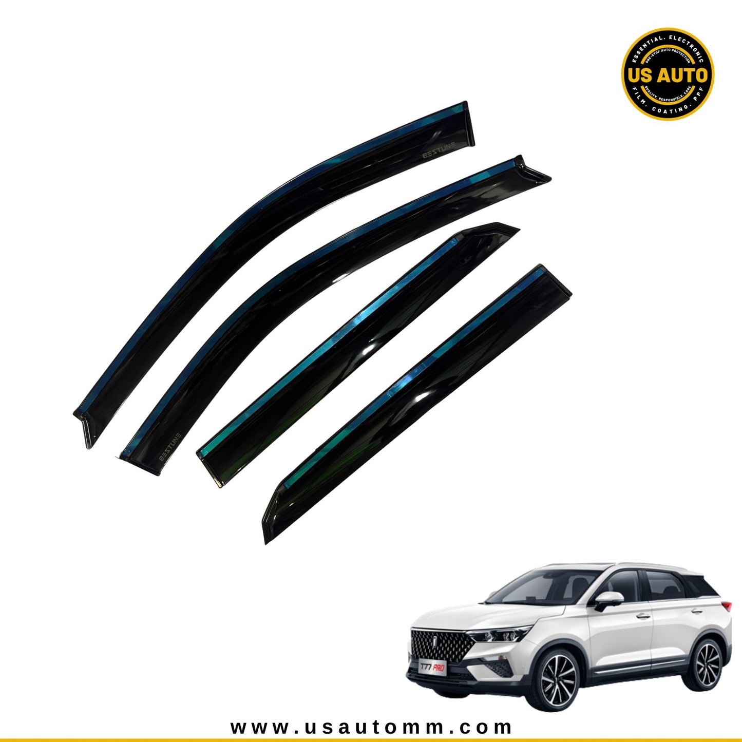 DOOR VISOR STEEL (C) (4D) BESTUNE T77 PRO (2021 UP)