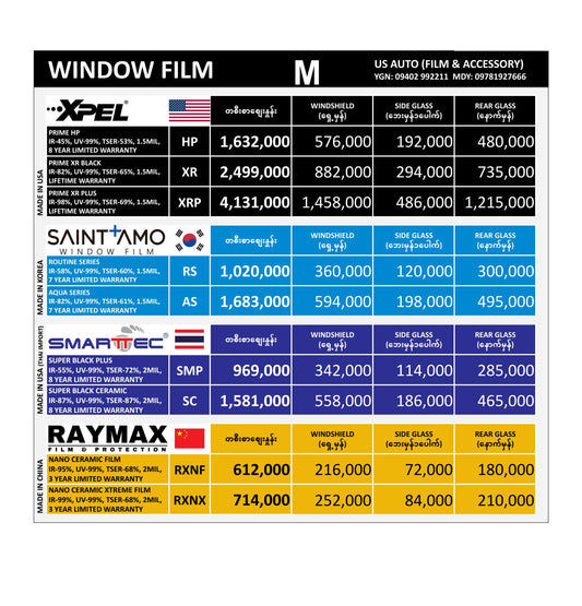 WINDOW FILM (MEDIUM SIZE)
