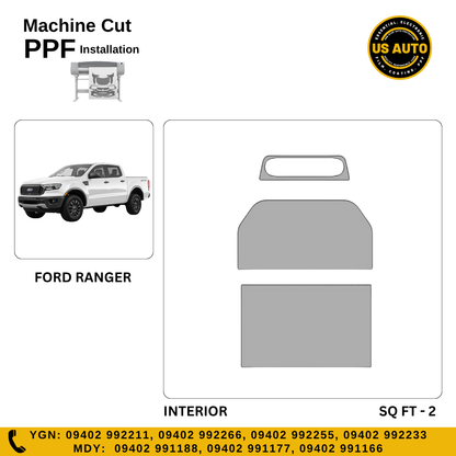 MACHINE CUT INTERIOR PPF FORD RANGER DC XL (2023 UP)