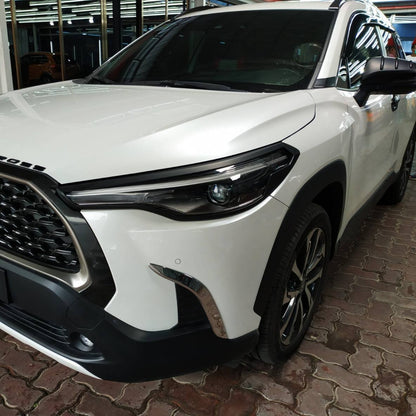 FRONT FOG LIGHT COVER TRIM (1)SET=(2PCS) (CHROME) TOYOTA COROLLA CROSS (202