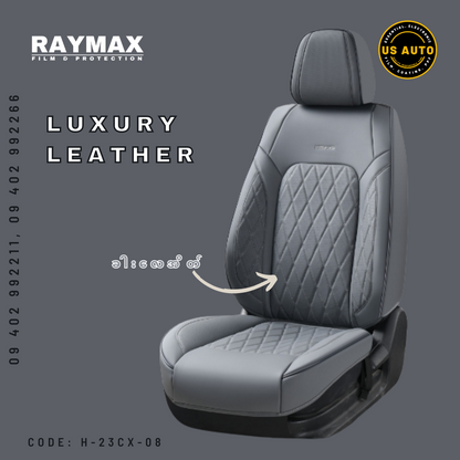 RAYMAX LUXURY SEAT COVER (H-23CX-08) (1) SET (GREY)