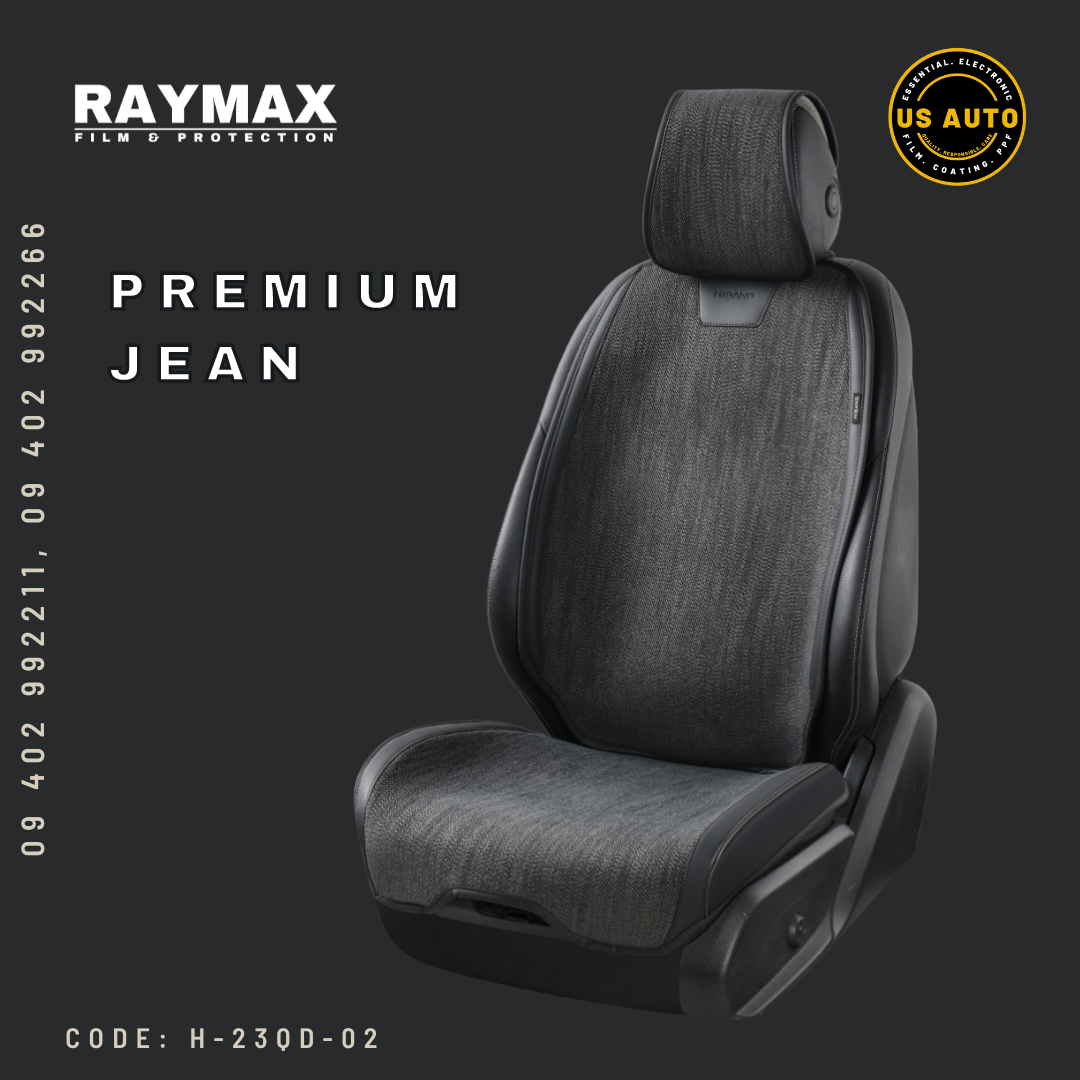 RAYMAX PREMIUM JEAN SEAT PAD FULL SET (BLACK)