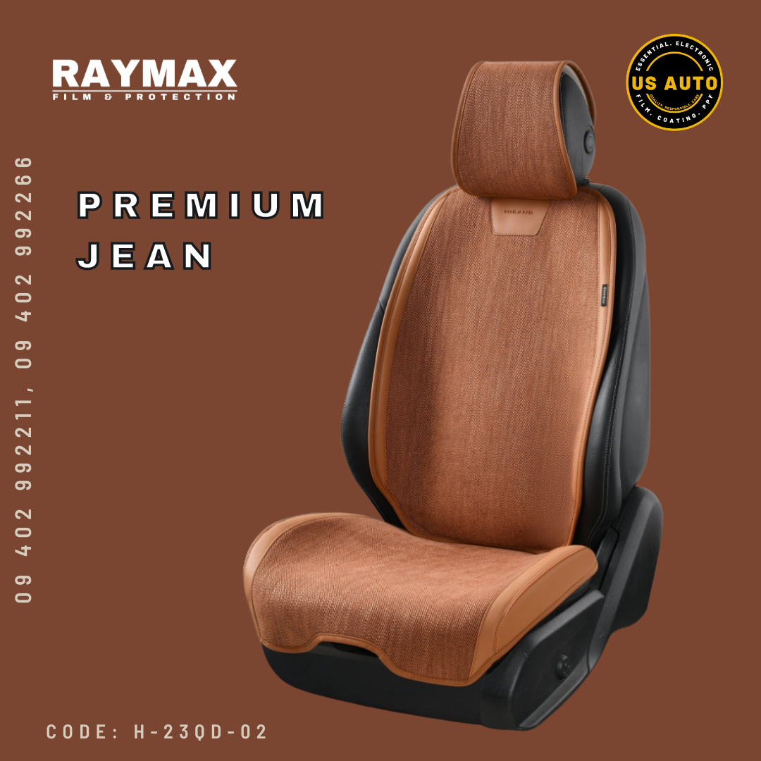 RAYMAX PREMIUM JEAN SEAT PAD FULL SET (BROWN)