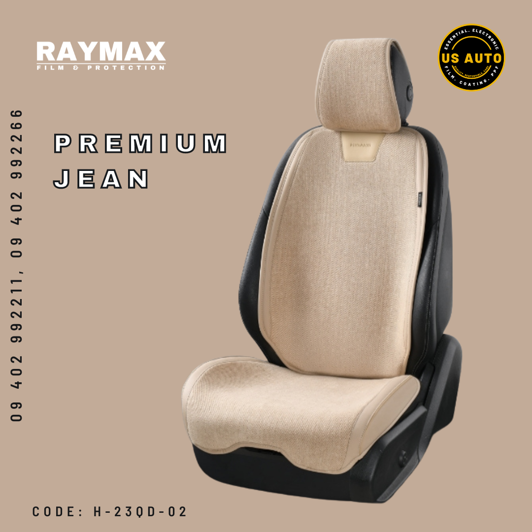 RAYMAX PREMIUM JEAN SEAT PAD FULL SET (BEIGE)