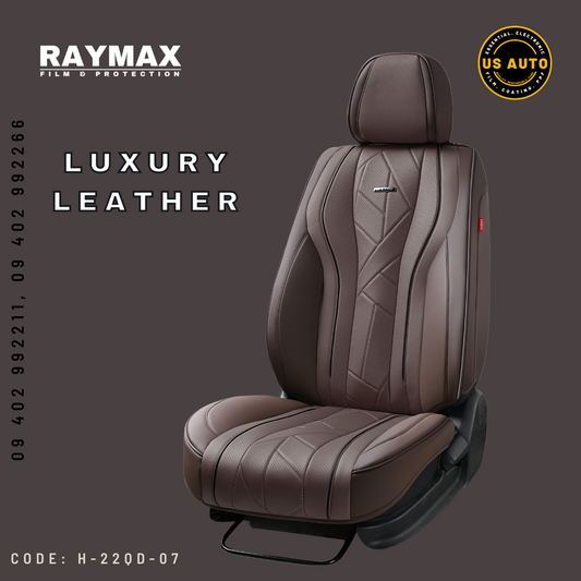 RAYMAX LUXURY SEAT COVER (H-22QD-07) (1) SET (COFFEE + COFFEE + COFFEE)
