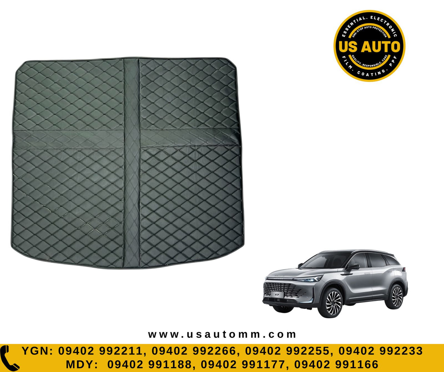 HAND SEW TRUNK MAT (BLACK) BAIC X7 (2020 UP)