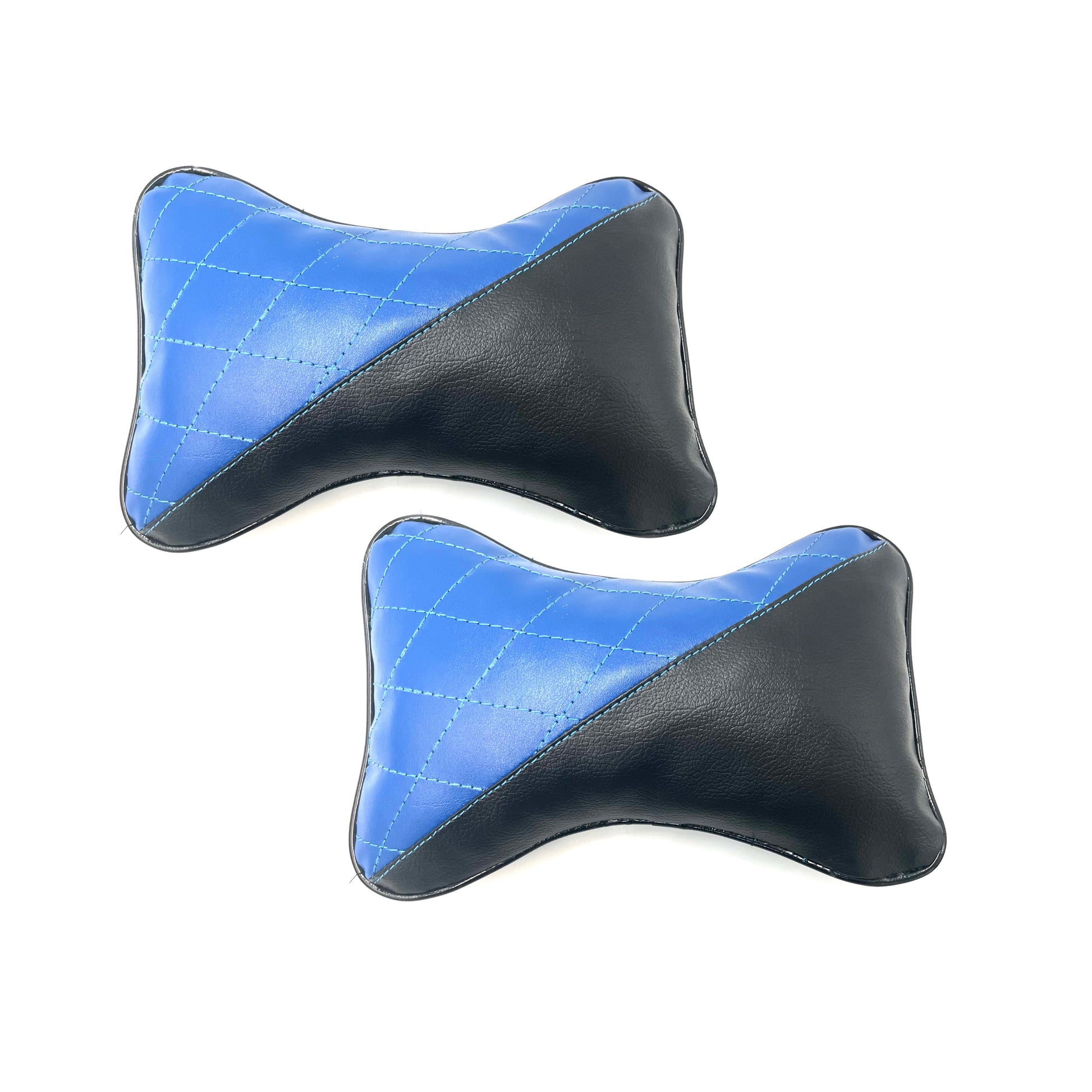 HEADREST PILLOW (2 PCS) (BLACK + BLUE)-5