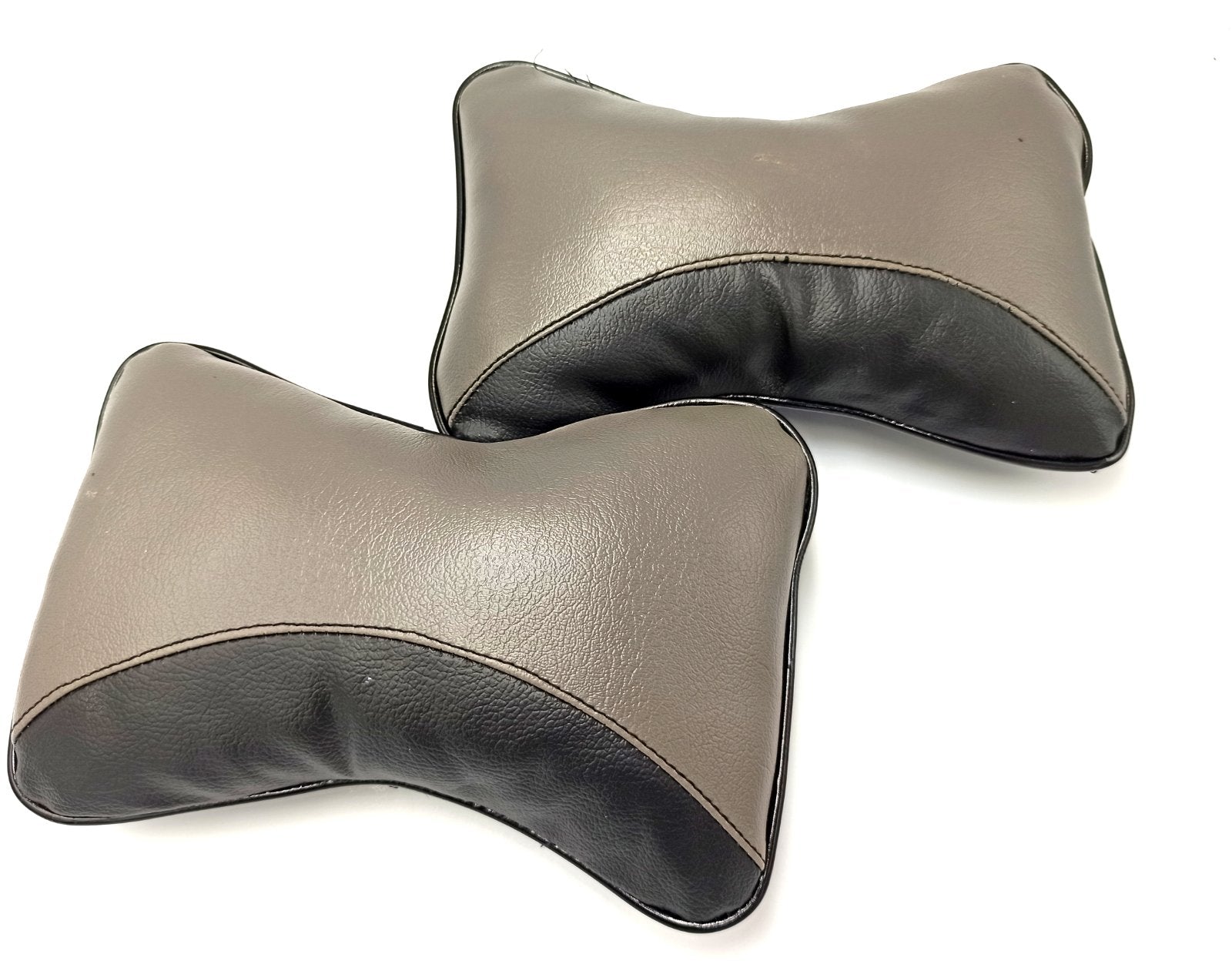 HEADREST PILLOW (2 PCS) (BLACK + GREY) 2