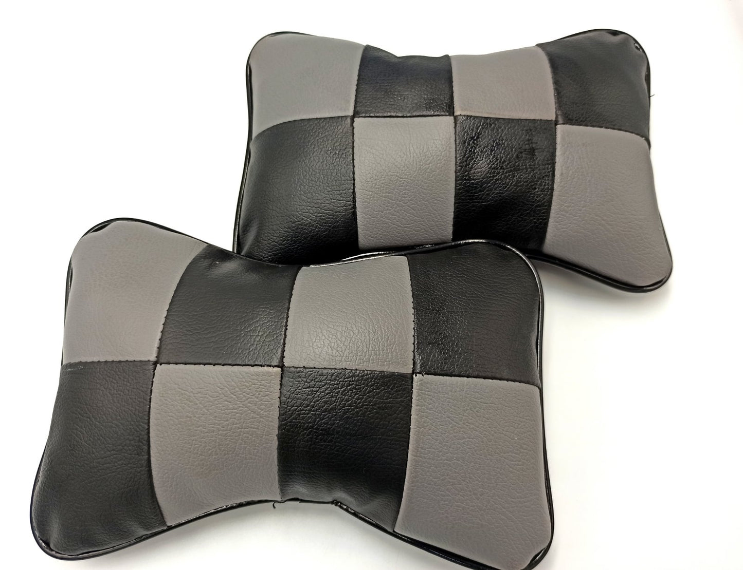 HEADREST PILLOW (2 PCS) (BLACK + GREY) 2