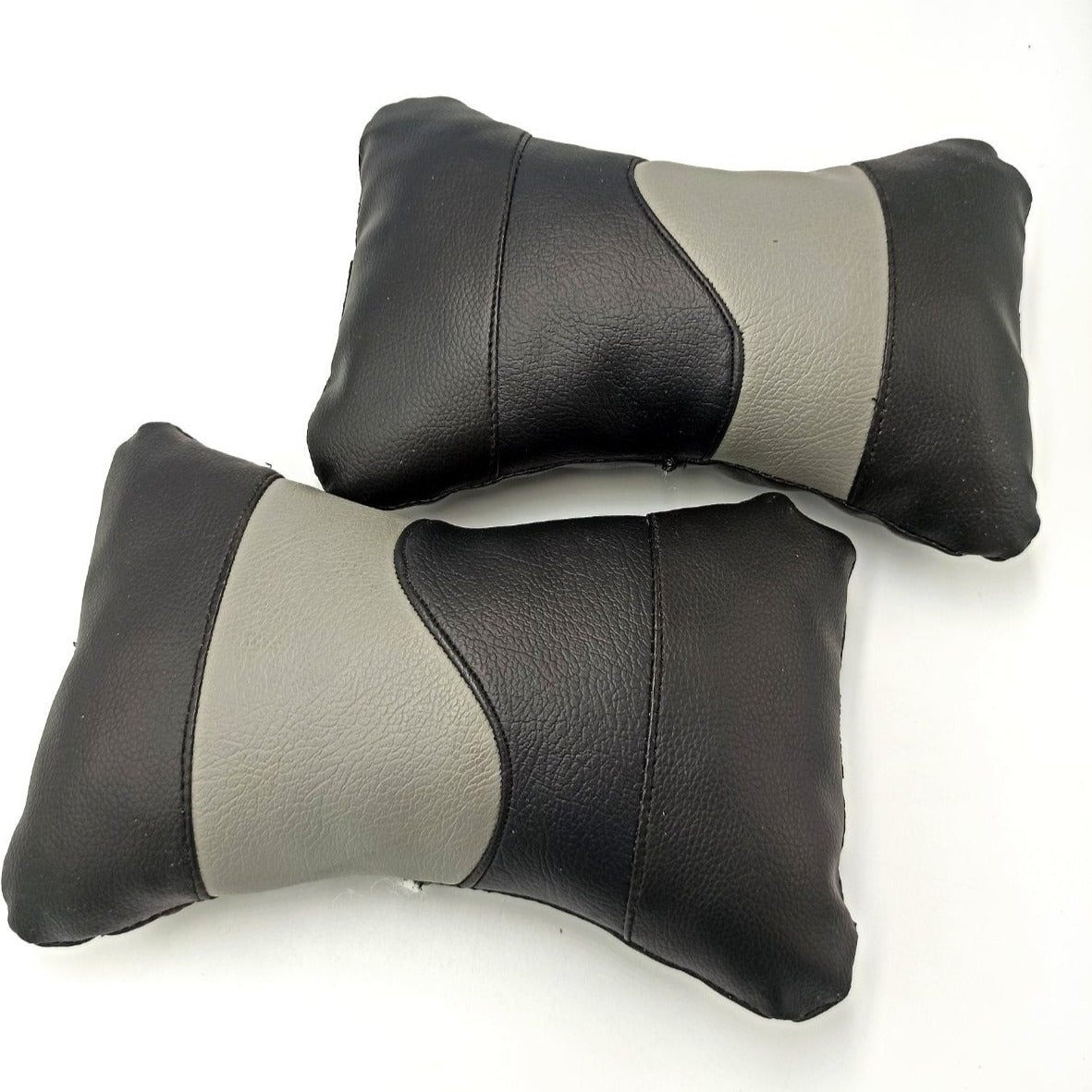 HEADREST PILLOW (2 PCS) (BLACK + GREY) 2