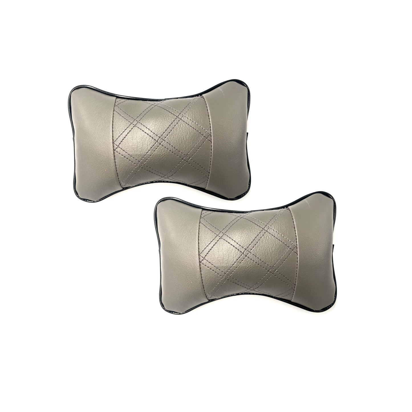 HEADREST PILLOW (2 PCS) (GREY + GREY)-2