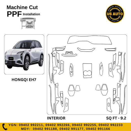 MACHINE CUT INTERIOR PPF  HONGQI EH7 (2026 UP)