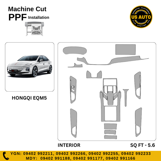 MACHINE CUT INTERIOR PPF HONGQI EQM5 EV