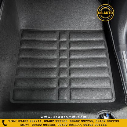 HOT PRESS 1 LAYER (2)ROWS FLOOR MAT (BLACK) KIA SPORTAGE (2021 UP)