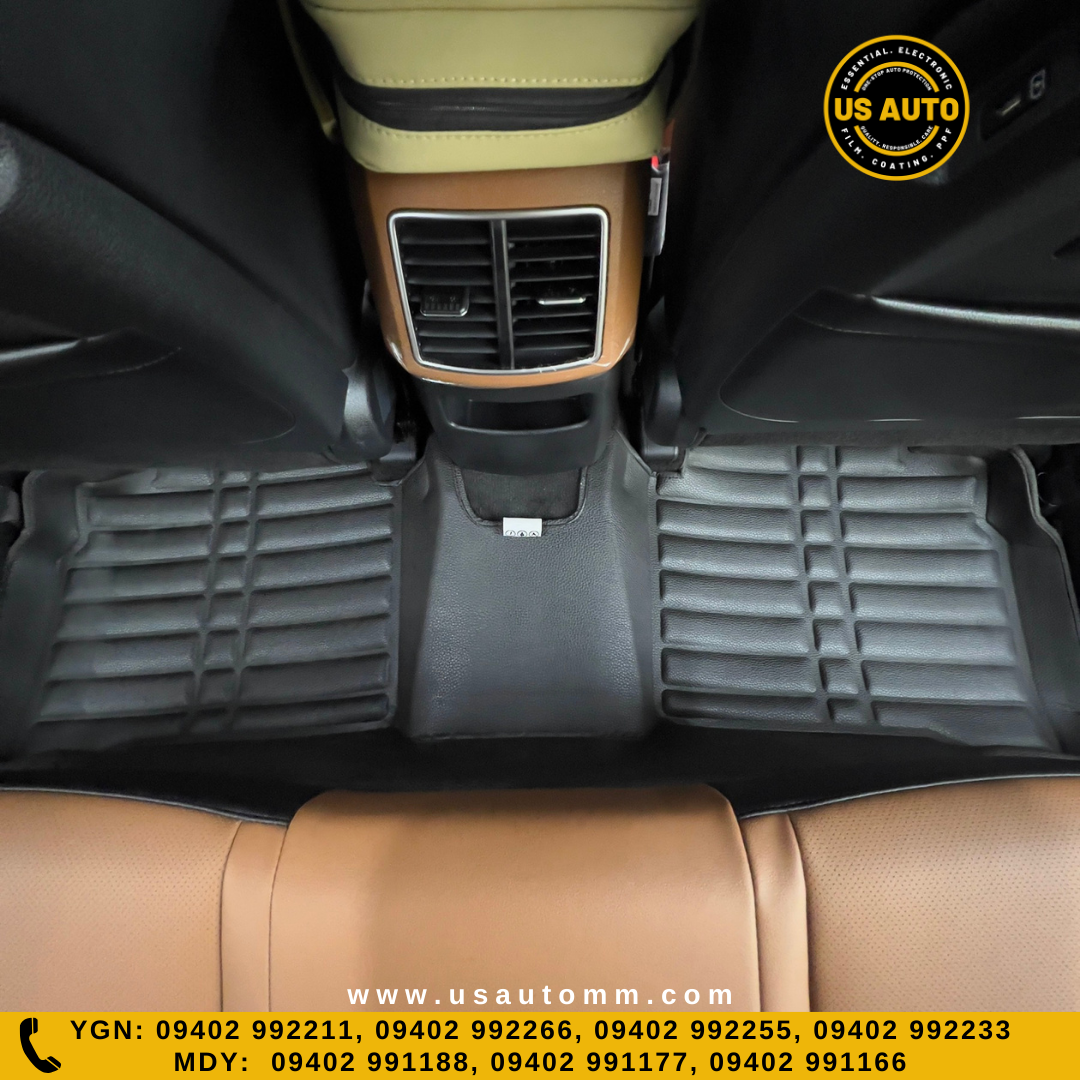 HOT PRESS 1 LAYER (2)ROWS FLOOR MAT (BLACK) KIA SPORTAGE (2021 UP)