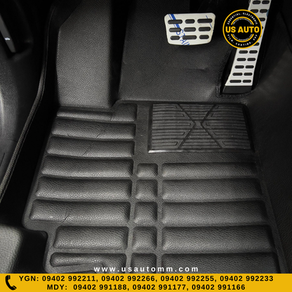 HOT PRESS 1 LAYER (2)ROWS FLOOR MAT (BLACK) KIA SPORTAGE (2021 UP)