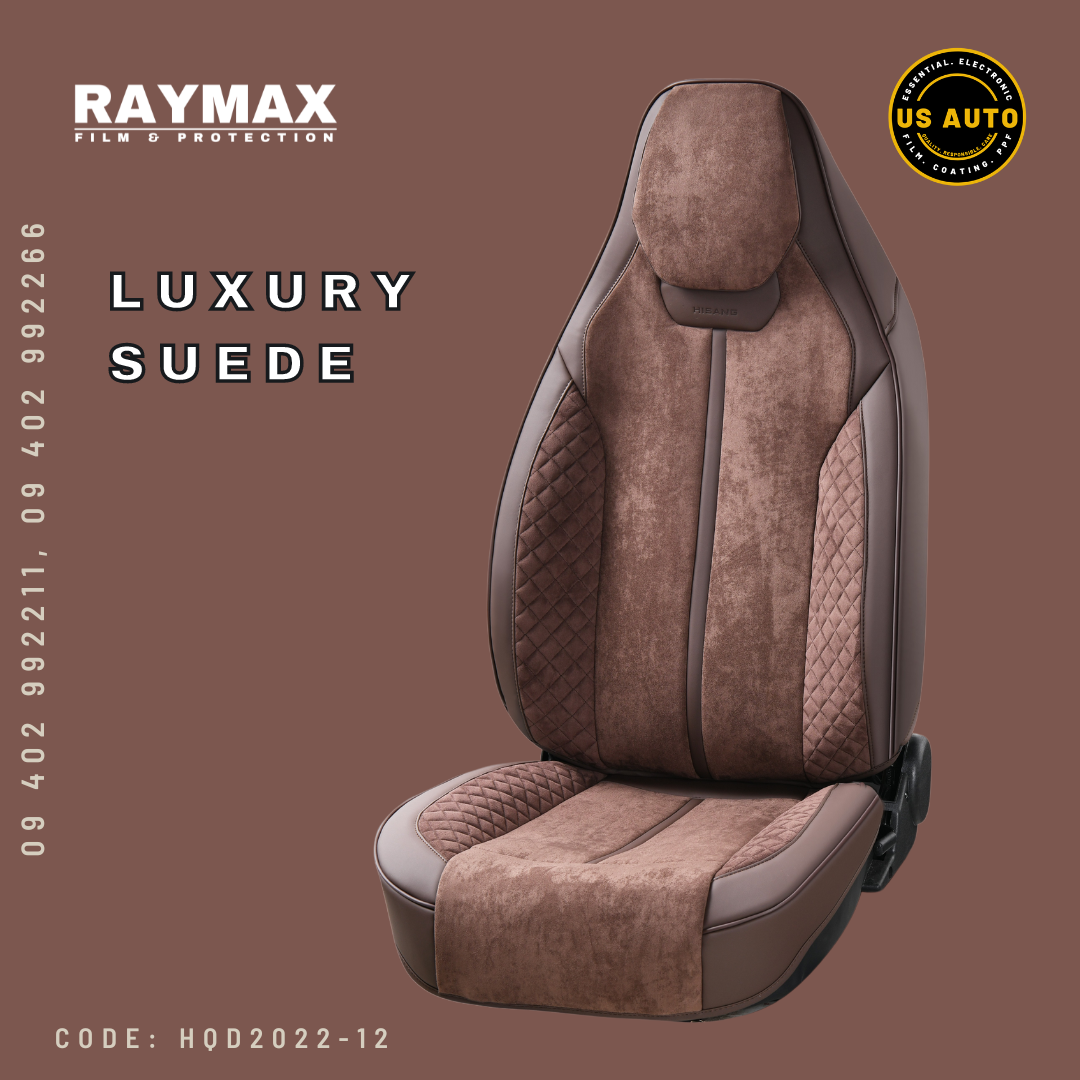 RAYMAX LUXURY SEAT COVER (H-QD22-12) (1) SET (COFFEE)
