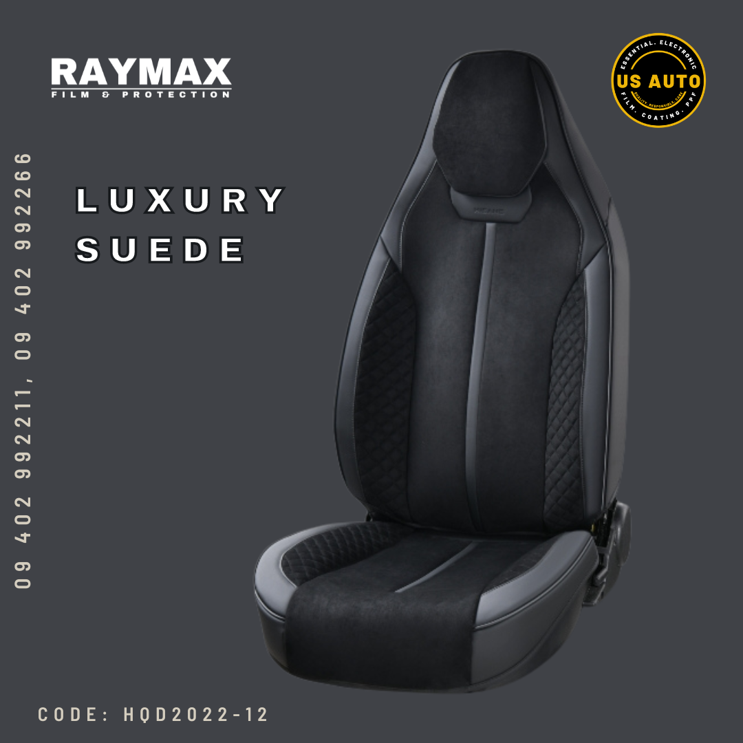 RAYMAX LUXURY SEAT COVER (H-QD22-12) (1) SET (BLACK)