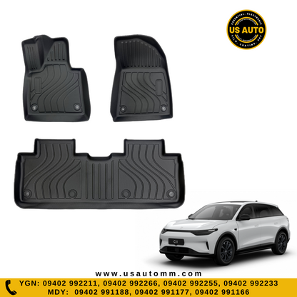 (HQ) TPE FLOOR MAT (2)ROWS (BLACK) LEAP MOTOR C11 EV