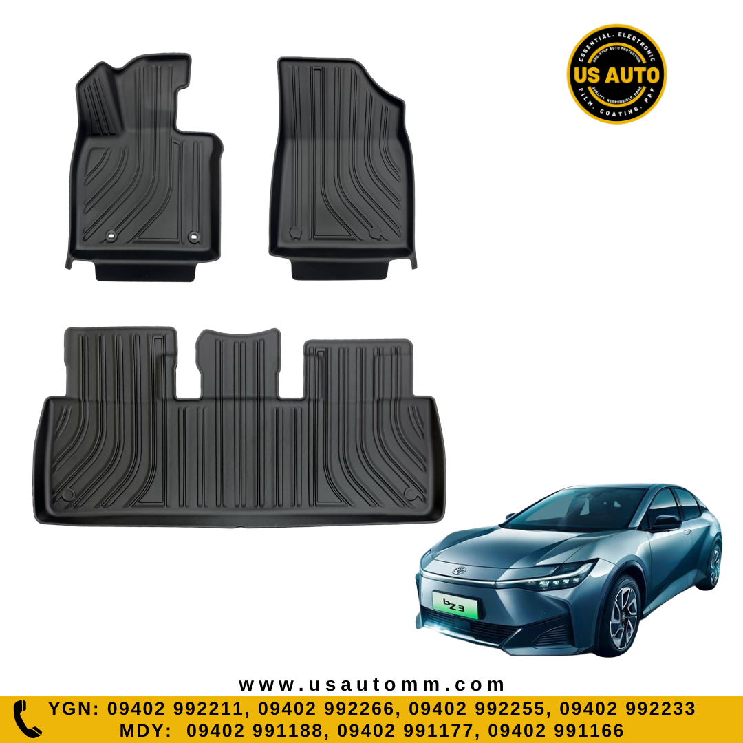 (HQ) TPE FLOOR MAT (2)ROWS (BLACK) TOYOTA BZ3 EV