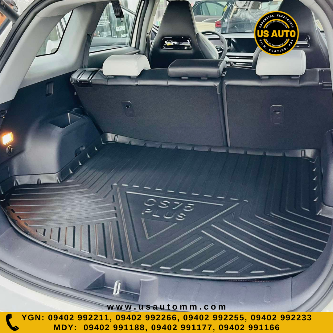 (HQ) TPE TRUNK MAT (BLACK) CHANGAN CS 75 PLUS (2021 UP)