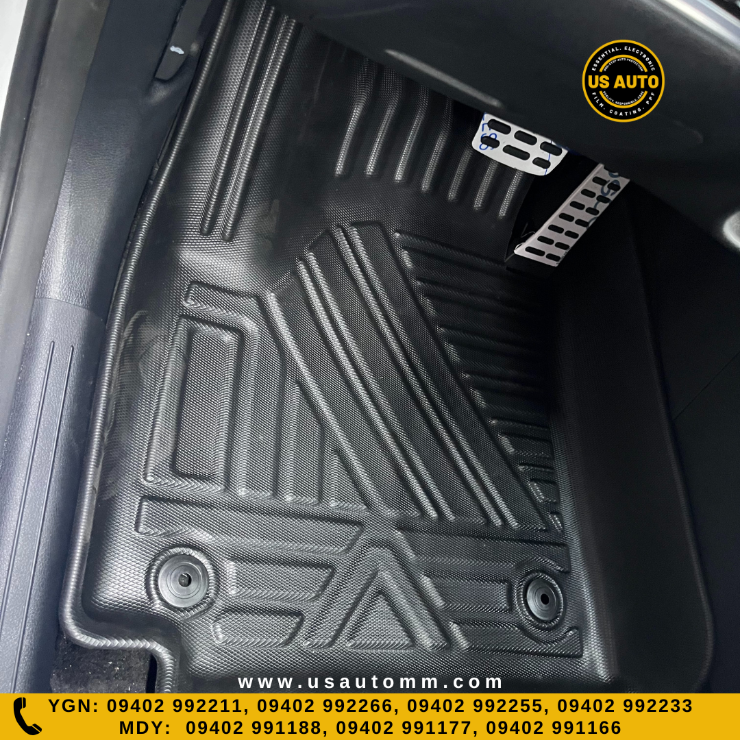 (HQ) TPE FLOOR MAT (2)ROWS (BLACK) KIA SPORTAGE (2021~2022)